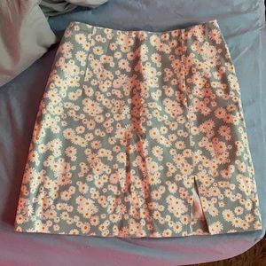 Blue mini skirt